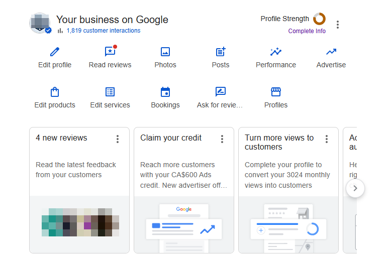 How to Optimize Your Google Business Profile (Step-by-Step Guide for 2026) 3 Google-business-profile-backend-screenshot